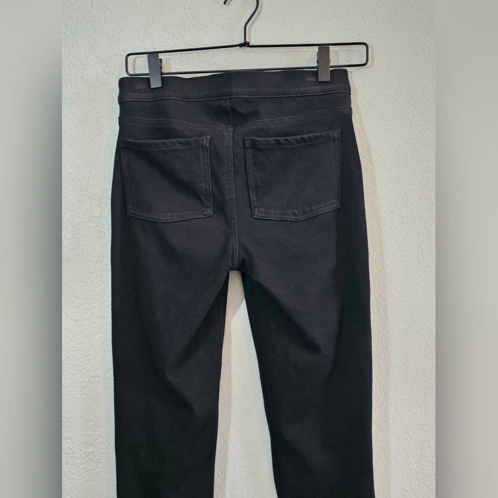 SPANX Jean-ish Ankle Leggings Tummy Shaping Soft Knit Black #20018R Womens Small - Picture 6 of 9